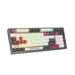 Bloody WS98 Dual-Core 2.4G Wireless , Bluetooth v5.1 , USB wired connection Mechanical Keyboard Pixels Red thumbnail 6