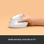 ماوس Logitech Lift Vertical Ergonomic 4000 DPI لاسلكي وردي thumbnail 17