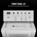 كيس Corsair 5000D Airflow Core Mid-Tower أبيض زجاج مقسى thumbnail 8