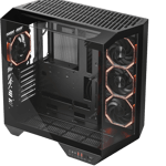 DarkFlash DY470 Mid-Tower ATX Case Black Tempered Glass thumbnail 8