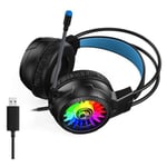 iMice HD-490 Wired Gaming Headset with Microphone RGB thumbnail 3