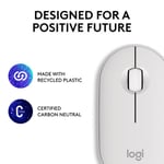 ماوس Logitech Pebble Mouse 2 M350s 4000 DPI لاسلكي رمادي thumbnail 8