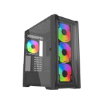Raptor Falcon Strike Mid-Tower ATX Case Black Tempered Glass thumbnail 4
