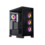 SAMA Neview 2351 Mid-Tower ATX Case Black Tempered Glass thumbnail 2