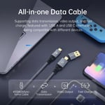 كيبل Orico USB-C إلى USB-C 40Gbps 1.5m أسود thumbnail 9