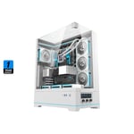 DarkFlash DY450L Pro Mid-Tower ATX Case White Tempered Glass thumbnail 2