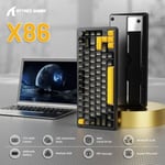 كيبورد Attack Shark X86 75% ميكانيكي Dual-Mode RGB أسود thumbnail 3