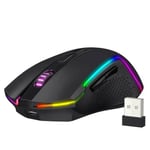 ماوس Redragon Trident M693 8000 DPI Dual-Mode RGB أسود thumbnail 3