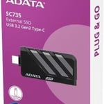 هارد خارجي ADATA SC735 2TB USB 3.2 1050MB/s أزرق thumbnail 11