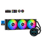 SAMA SM360 PRO AIO 360mm Liquid Cooler with 2.8-inch LCD Display Black thumbnail 6