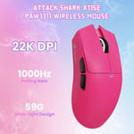 ماوس Attack Shark X11SE 22000 DPI Dual-Mode RGB أحمر thumbnail 3