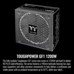 باور سبلاي Thermaltake Toughpower GF1 Plus 1200W 80+ Gold Fully Modular thumbnail 7