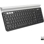 كيبورد Logitech K780 كامل الحجم وضع مزدوج لاسلكي رمادي thumbnail 6