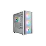 Cooler Master MasterBox 600 Mid-Tower ATX Case White Tempered Glass thumbnail 2