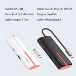 محول USB LDNIO DS-25H 5-Port USB 3.0 مع USB-C إلى HDMI 100W thumbnail 8
