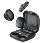 Acefast R1 Dual Wireless Lavalier Microphone Black thumbnail 4