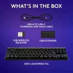 كيبورد Logitech G G515 TKL ميكانيكي لاسلكي RGB أسود thumbnail 7