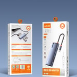 موزع LDNIO DS-17H 7-Port USB 3.0 مع HDMI وإيثرنت وSD و100W PD فضي thumbnail 11
