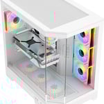 SAMA Neview 3021 Full-Tower ATX Case White Tempered Glass thumbnail 9