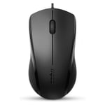 Rapoo N1600 Wired Silent Mouse - Black thumbnail 5