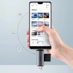 محول USB Ugreen CM185 USB 3.2 من USB-C إلى USB-A رمادي thumbnail 2