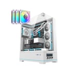 DarkFlash DY450L Pro Mid-Tower ATX Case White Tempered Glass thumbnail 9