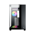 XIGMATEK Aqua V Arctic Mid-Tower ATX Case Black Tempered Glass thumbnail 3