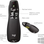 اكسسوار Logitech R400 الليزري اللاسلكي للعروض الأسود thumbnail 12