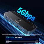 محول Ugreen 25098 2-in 4-out USB 3.0 USB-C أسود thumbnail 3