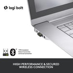 ماوس Logitech Signature M650 4000 DPI لاسلكي رمادي thumbnail 4
