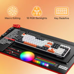 Redragon K689WBO RGB Pro Full-Size Mechanical Keyboard Dual-Mode thumbnail 5