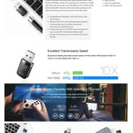 محول USB Cudy WU1300S AC1300 واي فاي مزدوج النطاق thumbnail 6