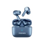 سماعات Promate ProPods TWS Bluetooth 5.3 ANC 5H Blue thumbnail 9