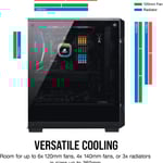 Corsair iCUE 220T RGB Airflow Mid-Tower ATX Case Black thumbnail 2