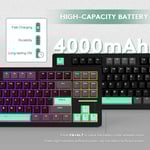 Attack Shark M87 Wireless Mechanical Keyboard 75% Black Green thumbnail 7