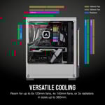 Corsair iCUE 220T RGB Airflow Mid-Tower ATX Case White Tempered Glass thumbnail 3