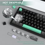 Attack Shark M87 Wireless Mechanical Keyboard 75% Black Green thumbnail 5