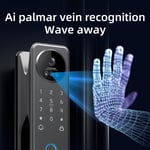 Locstar LS-S100A Smart Door Lock Palm Vein 3D Face Fingerprint Camera Black thumbnail 5
