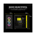 كيس Corsair 5000D iCUE Airflow Mid-Tower ATX Black thumbnail 6