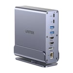 شاحن Unitek DisplayLink محطة توصيل Triple 4K 100W PD رمادي thumbnail 3