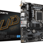 لوحة أم جيجابايت GIGABYTE B760M DS3H AX DDR4 بمقبس LGA 1700 ودعم ذاكرة DDR4 بحجم mATX thumbnail 1