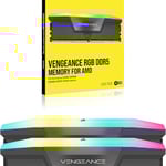 CORSAIR VENGEANCE RGB DDR5 32GB (2x16GB) 6000MHz CL38 Memory Kit - Black thumbnail 3
