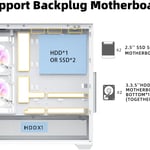 SAMA SV02 Mid-Tower ATX Case White Tempered Glass thumbnail 5
