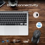 Promate Ken Wireless Mouse Bluetooth/2.4GHz 1600 DPI thumbnail 6