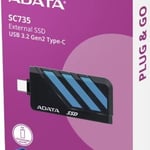 SSD محمول ADATA SC735 1TB USB-C أزرق thumbnail 8