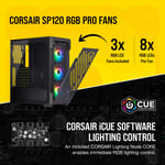 Corsair iCUE 220T RGB Airflow Mid-Tower ATX Case Black thumbnail 4