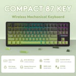 كيبورد Attack Shark M87 Pro V2 80% TKL ميكانيكي لاسلكي RGB أخضر thumbnail 3