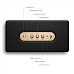 Marshall Woburn III Bluetooth Home Speaker - Loud Stereo Sound with Bass and Treble Controls , Plug-in Powered , Record Player Compatible , HDMI, RCA, 3.5mm Aux Inputs - Black thumbnail 4