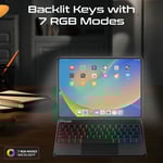Promate FlexKeys-11Pro Wireless iPad Keyboard Case with Trackpad thumbnail 8