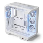 DarkFlash DY470 Mid-Tower ATX Case White Tempered Glass thumbnail 6